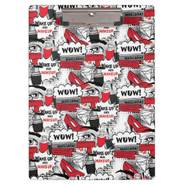 Niedlich Makeup Girl - kawaii Beauty und Glam Fash Klemmbrett