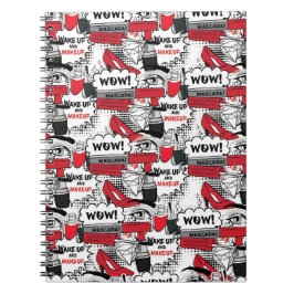 Niedlich Makeup Girl - kawaii Beauty und Glam Fash Notizblock