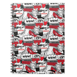 Niedlich Makeup Girl - kawaii Beauty und Glam Fash Notizblock