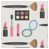 Niedlich Makeup Set Muster Stoff (Nahaufnahme)