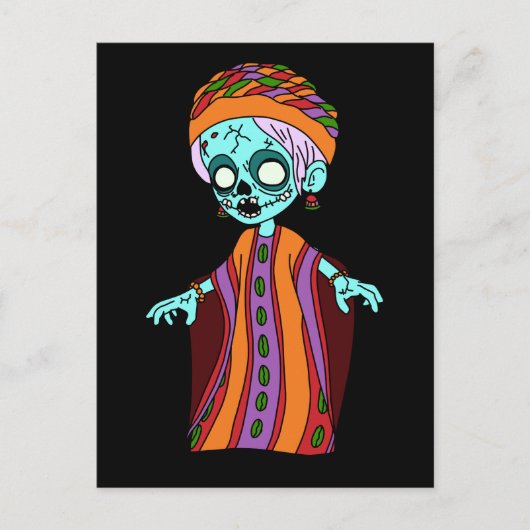 Niedlich Malian Zombie Postkarte (Vorderseite)