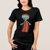 Niedlich Malian Zombie Tri-Blend Shirt (Vorderseite)