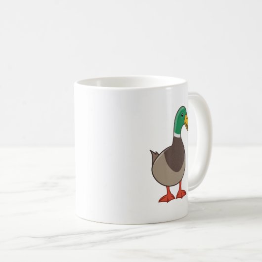 Niedlich Mallard Duck Kaffeetasse (VorderseiteRechts)