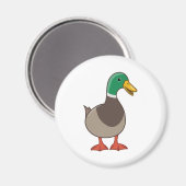 Niedlich Mallard Duck Magnet (Vorderseite/Rückseite)