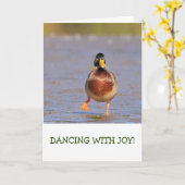 Niedlich Mallard Duck Nature Geburtstag Karte (Gelbe Blume)