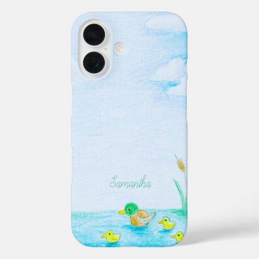 Niedlich Mallard Duck Personalisiert Case-Mate iPhone Hülle (Rückseite)