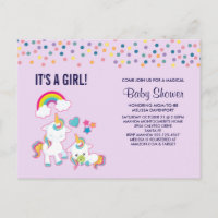 Niedlich Mama & Baby Unicorn Magical Baby Shower