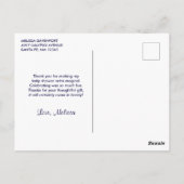 Niedlich Mama & Baby Unicorn Magical Vielen Dank Postkarte (Rückseite)