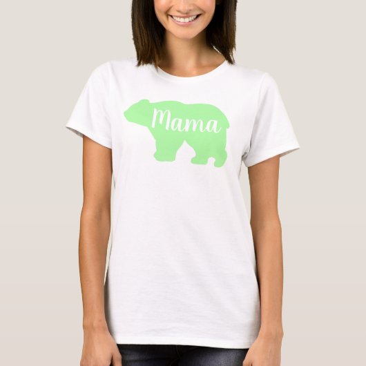 Niedlich Mama Bären Design Mütter Tagesgeschenk T-Shirt (Vorderseite)