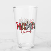 Niedlich Mama Claus-Skript Glas (Rückseite)