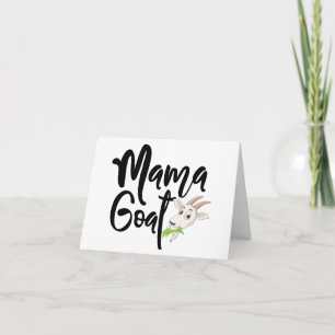 Niedlich Mama Goat BLANK Karte