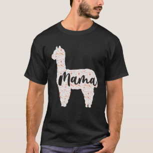 Niedlich Mama Llama Alpaca Kindertag Frauen Mo T-Shirt