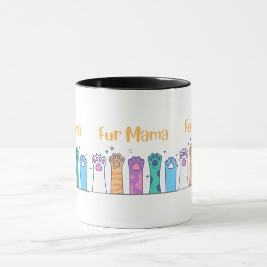 Niedlich Mama Paw Design Tasse (Zentrum)