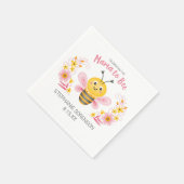 Niedlich Mama to Bee Baby Dusche Serviette (Ecke)
