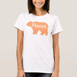 Niedlich Mama trägt orangefarbene Designmütter Tag T-Shirt