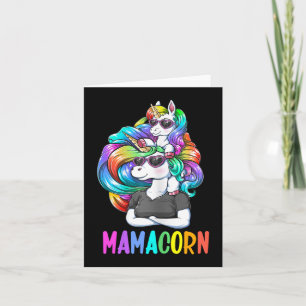 Niedlich Mamacorn Fun Unicorn Mütter Tag Rainbow C Karte