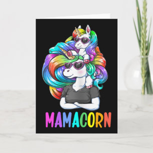 Niedlich Mamacorn Fun Unicorn Mütter Tag Rainbow C Karte