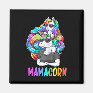 Niedlich Mamacorn Fun Unicorn Mütter Tag Rainbow C Magnet