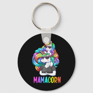 Niedlich Mamacorn Fun Unicorn Mütter Tag Rainbow C Schlüsselanhänger