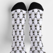 Niedlich Mamas Boy Boston Terrier (schwarz) Socken (Oben)
