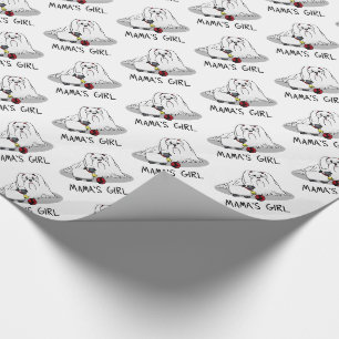 Niedlich Mama's Girl #2 Maltese Dog - maltesische Geschenkpapier