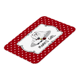 Niedlich Mama's Girl #2 Maltese Dog - maltesische Magnet