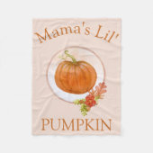 Niedlich Mamas Lil' Pumpkin Baby Fleecedecke (Vorderseite)