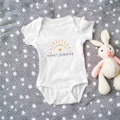 Niedlich Mamas Sonnenschein Personalisiert Baby Strampler