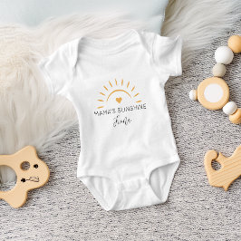 Niedlich Mamas Sonnenschein Personalisiert Baby Strampler