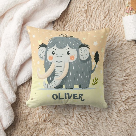 Niedlich Mammoth Personalisiert Kissen (Decke)