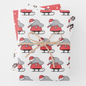 Niedlich Manatee Christmas Geschenkpapier Set (Beispiel)