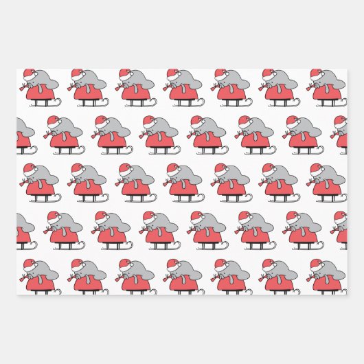 Niedlich Manatee Christmas Geschenkpapier Set (Vorderseite)