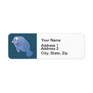 Niedlich Manatee Hugger Cartoon Tier