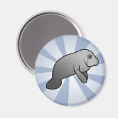 Niedlich Manatee Magnet (Vorderseite/Rückseite)