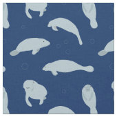 Niedlich Manatee Muster Stoff (Nahaufnahme)