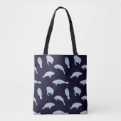 Niedlich Manatee Muster Tasche (Vorderseite)