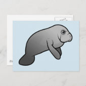 Niedlich Manatee Postkarte (Vorne/Hinten)