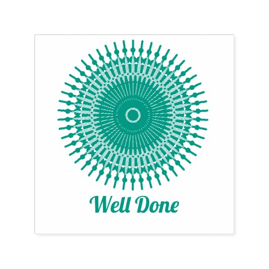 Niedlich Mandala Gut Fertige Lehrer Briefmarke Permastempel (Design)