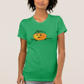 Niedlich Mandarin Orange mit mildem Gesicht T-Shirt (Vorderseite)