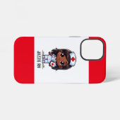 Niedlich Manga Black Nurse Brown Hair Eyes Custom iPhone Hülle (Rückseite (Horizontal))