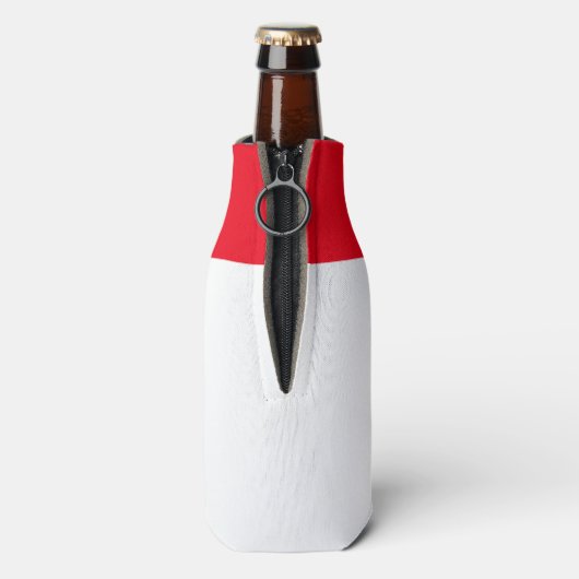 Niedlich Manga Black Nurse Brünett Brown Eyes Cust Flaschenkühler (Flasche Rückseite)