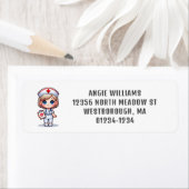 Niedlich Manga Nurse Red Hair Blue Eyes Custom (Insitu)