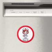 Niedlich Manga Nurse Redhead Blue Eyes Custom Magnet (In Situ (Geschirrspüler))