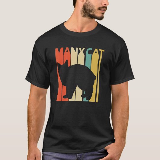 Niedlich Manx Cat T-Shirt (Vorderseite)