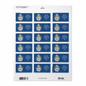 Niedlich Marble Baby Angel Address Lable Adressaufkleber (Vorne)