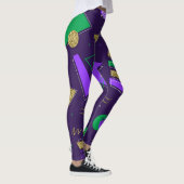 Niedlich Mardi Gra-Muster Leggings (Rechts)