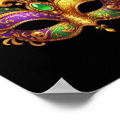 Niedlich Mardi Gras Mask Fun 2025 Mardi Gras Party Poster (Ecke)
