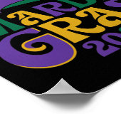 Niedlich Mardi Gras Mask Fun 2025 Poster (Ecke)
