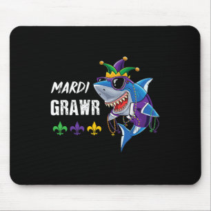 Niedlich Mardi Gras Shark New Orleans Mousepad