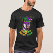 Niedlich Mardi Gras Siberischer Husky Dog Vater Ma T-Shirt (Vorderseite)